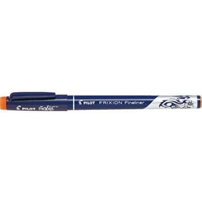 Image of Pilot Frixion Fineliner Felt Pen 1.3mm Tip Erasable Orange Pack of 12