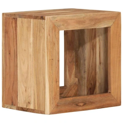 Image of vidaXL Stool 40x30x40 cm Solid Wood Acacia