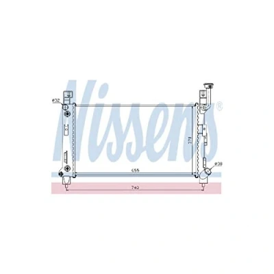 Image of 4644044, 4644266, 4778044, 5191926AA, K4644044 Engine radiator NISSENS 60992