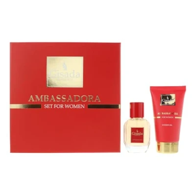Image of Gisada Ambassadora Gift Set 50ml EDP + 100ml Shower Gel