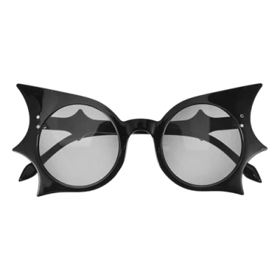 Image of Theaque 1 Pair of Bat Shaped Sunglasses Novelty Halloween Party Glasses