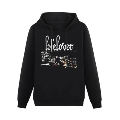 Image of Mgdk Lifelover Erotik Hoodies Long Sleeve Pullover Loose Hoody Sweatershirt XL Black
