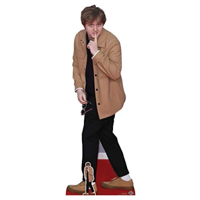 Image of Star Cutouts CS800 Lewis Capaldi Scottish Singer Songwriter Large Fun Cardboard Perfect for Celebrity Parties, Gifting, Weddings and Events Height 174cm 5ft 8in with Free Table top Cutout, Multicolour