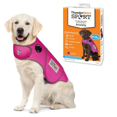 Image of Thundershirt dogs Dog Anxiety Jacket, Fuchsia, XL UK