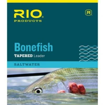 Image of Rio Products Leaders Bonefish Knotless Leader 10&#039; 10Lb 4.5kg 3PAK, Clear