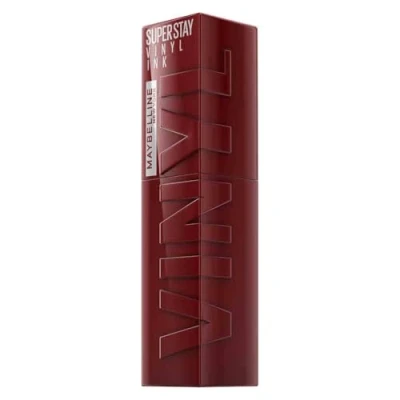 Image of Maybelline New York Lip Colour, Smudge free, Long Lasting up to 16h, Liquid Lipstick, Shine Finish, SuperStay Vinyl Ink, 55 Royal