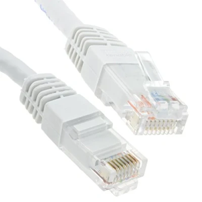 Image of kenable Ethernet Network Cable Cat6 GIGABIT RJ45 COPPER Internet Patch Lead White 30m [30 metres]