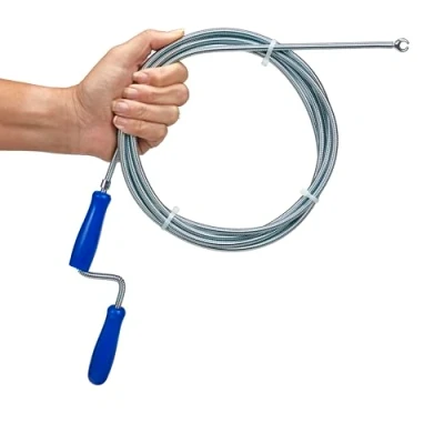 Image of Drain Snake Pipe Cleaner 3m Length Unblocker Kitchen Sink Bathroom Basin Bath or Shower 3 Metre