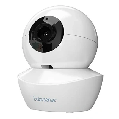 Image of Babysense Add On Camera Video Baby Monitor HD S2, Remote Pan Tilt Zoom, Two Way Talk Audio, Long Range, Night Vision, Light, Lullabies, Temperature Monitoring