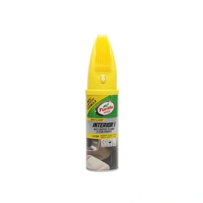Image of Turtle Wax 51791 Interior 1 Multi Purpose Car Seat Cleaning, Stain &amp; Odor Removal Spray with Brush 400ml