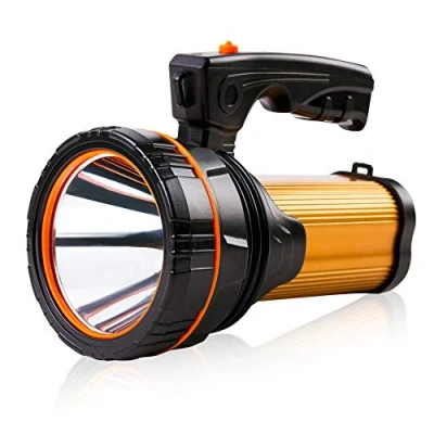 Image of MAYTHANK LED Torch Super Bright Rechargeable Big Capacity10000ma Long Lasting, Powerful High Powered Spotlight Flashlight Range 800 Yards, Handheld Searchlight Waterproof (No Side Lantern)