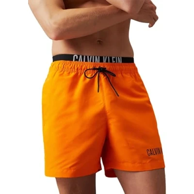 Image of Calvin Klein Swimwear Medium Double Swimming shorts, Men&#039;s, Size: Small, Deep saffron