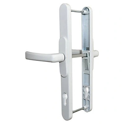 Image of Universal Flexi UPVC Repair Door Handle Set Adjustable 92mm 68mm 62mm PZ Lever (White)
