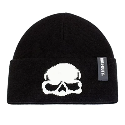 Image of Call of Duty Beanie Hat Black with Cool Logo, black, One Size Fits All