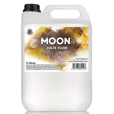 Image of MoonFX Professional haze Fluid 5L Pro that produces high performance ultra fine mist
