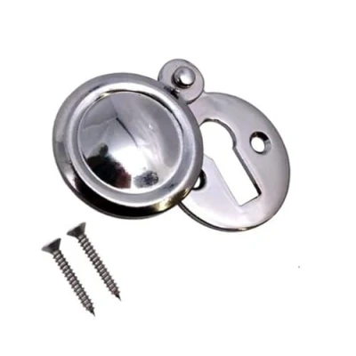 Image of TERF® Polished Chrome Escutcheon Covered 35mm Keyhole Cover including Fixing Screw Pack of 1