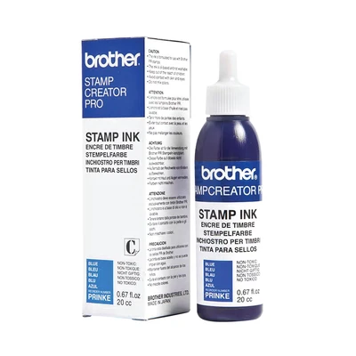 Image of Brother Stamp Creator Ink Refill Bottle Blue PRINKE