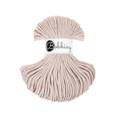 Image of Bobbiny Junior 3mm Braided Macrame Cord (Nude) 100m