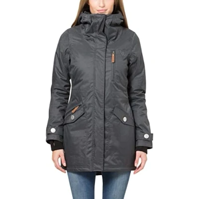 Image of Berydale Women&#039;s Coat: Wind and Waterproof Parka jacket, Grey, 16 (Manufacturer size: XL)
