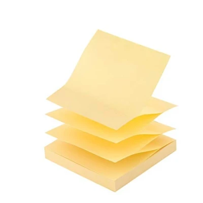 Image of D.RECT Zig Zag Z Notes 9233 Sticky 76 x mm 100 Sheets Yellow