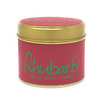 Image of Lily Flame Rhubarb Scented Candle Tin