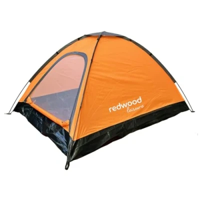 Image of ADEPTNA Portable 2 Person Pop Up Dome Tent Water Resistant Camping Shelter for Quick Setup on Trips Fishing and Festivals