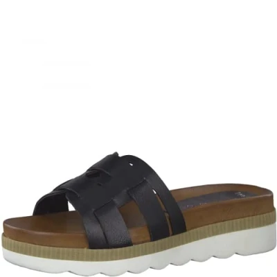 Image of Marco Tozzi Women&#039;s Damen 2 27401 28 Pantolette Sandal, Black Antic, 6.5 UK