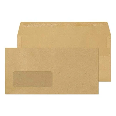 Image of Blake Purely Everyday DL 110 x 220 mm 80 gsm Self Seal Wallet Window Envelopes (11884) Manilla Pack of 1000
