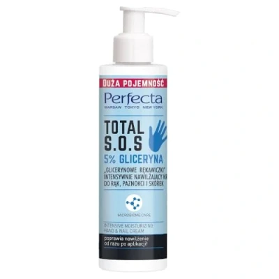 Image of PERFECTA Extra Oils Glicerynowe rêkawiczki intensywnie nawil^aj¹cy cream do r¹k paznokci i skórek 195 ml