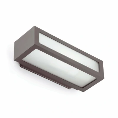 Image of Natron 1 Light Outdoor Wall Dark Grey IP54, E27