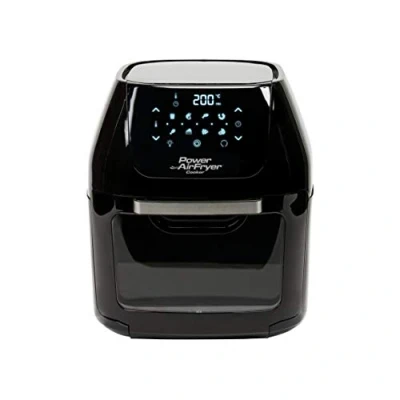 Image of Power Air Fryer CM 001 Cooker Chip Fryer, Portable Oven, Oil Free Hot Health Rotating Rotisserie and Dehydrator (1800W) Black