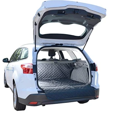 Image of UK Custom Covers QBL226B Tailored Waterproof Quilted Boot Liner Mat Black Fits Ford Focus Estate 2011 2018