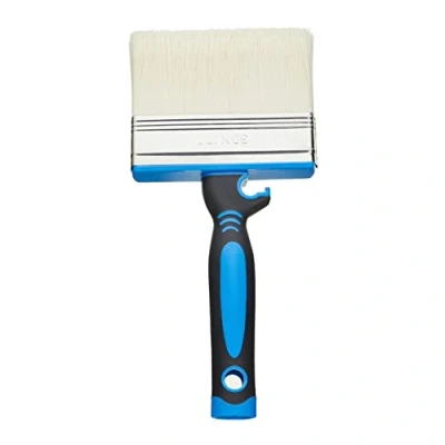 Image of Fit for The Job Block Brush 4 inch Large Capacity Emulsion with High Volume Coverage and Fast Painting Paints on Indoor Outdoor Walls