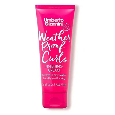 Image of Umberto Giannini Weatherproof Curls Finishing Cream, Vegan &amp; Cruelty Free Humidity Proof Hair 75 ml