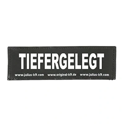 Image of Interchangeable Patches, 1 pair, TIEFERGELEGT, Size: Large, Black