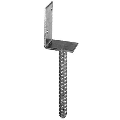 Image of Connex HV4200 Post Holder 80 x 60 104 200 4 mm/Diameter 16 mm L Shape Material: Hot Dip Galvanised Pack of 1