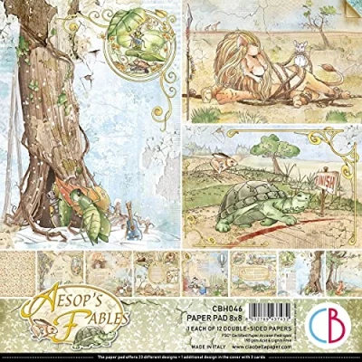 Image of Ciao Bella Aesop&#039;s Fables Paper Pad 8&quot;x8&quot;