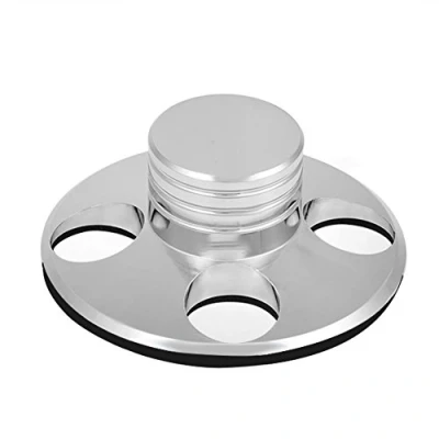 Image of LP Vinyl Record Clamp, Zinc Alloy Audio Turntable Metal Disc Stabilizer Weight