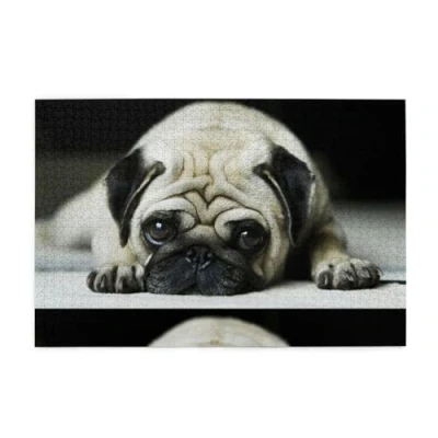 Image of Puzzles,Jigsaw Puzzles Adults Challenging puzzle 1000 pcs Picture wooden, Pug Dog