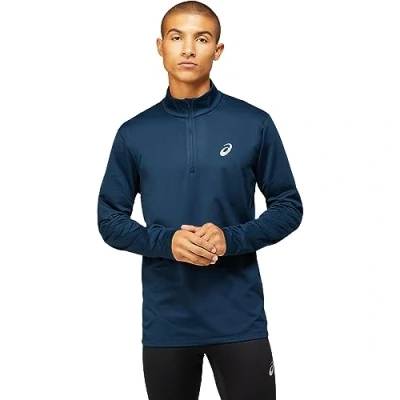 Image of Asics CORE ZIP Winter Long sleeved top, Men&#039;s, Size: Medium, French blue