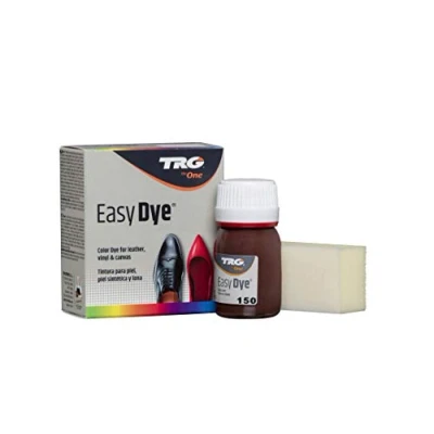 Image of TRG The One Easy Dye, Leather Shoe Color Restore Paint, 150 Mahogany, 25 ml