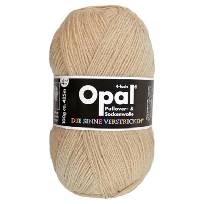 Image of Frida&#039;s Wollhaus Opal 100 g Plain 4 Ply Sock Yarn Stockings Knitting Felt Free Wool 35 Colours (5189 Camel)