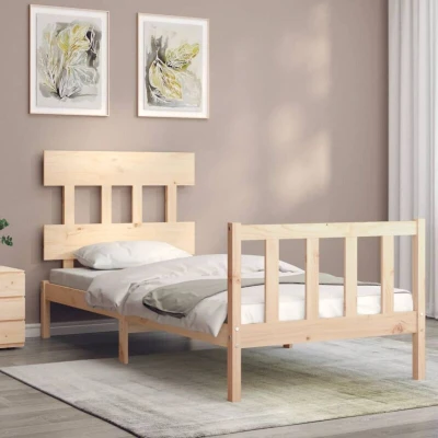 Image of vidaXL Bed Frame without Mattress 90x200 cm Solid Wood Pine