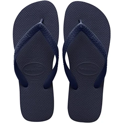 Image of Havaianas Women&#039;s Top Flip Flop Sandal, Navy Blue, 4.5/5 UK