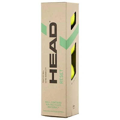Image of HEAD Unisex Adult 4B Reset 6DZ Tennis Ball, Yellow, One Size