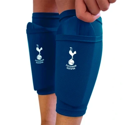 Image of Hy Pro Officially Licensed Tottenham F.C. Shin Pad With Sock Sleeve, Youth Guard, Breathable, Lightweight, Durable, Protective Gear, Spurs, Merchandise, Great Football Gift Idea