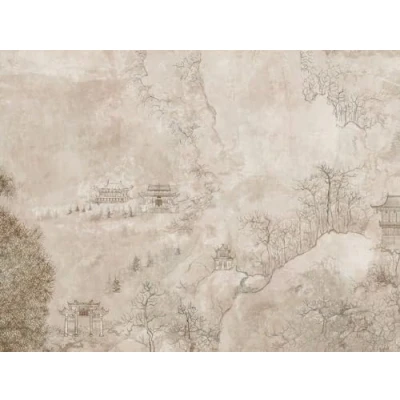 Image of Livingwalls Japanese Wallpaper The Wall Non Woven 3.71 m x 2.80 Beige Made in Germany 382471