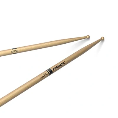 Image of ProMark TX718W Drum Sticks Finesse 718 Drumsticks Set Small Round Wood Tip American Hickory Consistent Weight and Pitch 1 Pair, 8.0 in*16.625 in*0.111 in