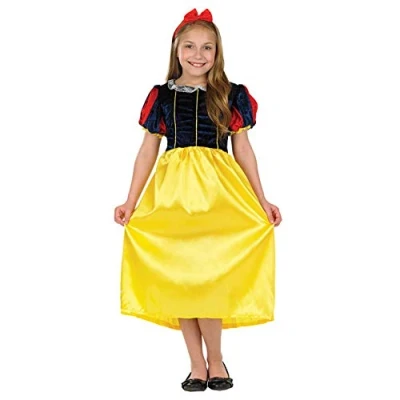 Image of Fun Shack Snow Girl Costume Kids Princess Book Character Fancy Dress Childrens World Day Costumes For Girls Large