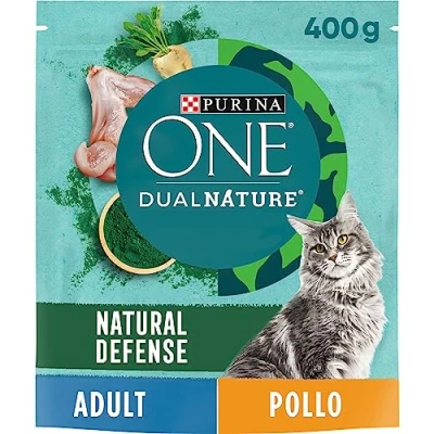 Image of Purina One Dualnature Nuts Cat Adult Rich in Chicken and with Natural Spirulina 8 Pieces